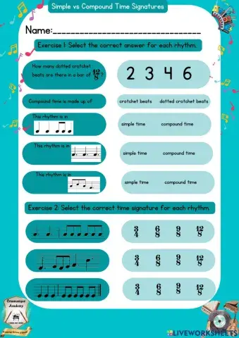 Simple and Compound Time Signatures