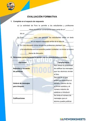 Evaluación formatica