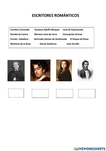 Escritores románticos II