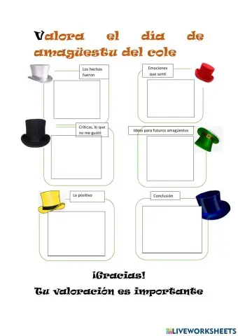 Valoración de una actividad