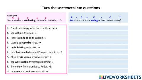 Question formation