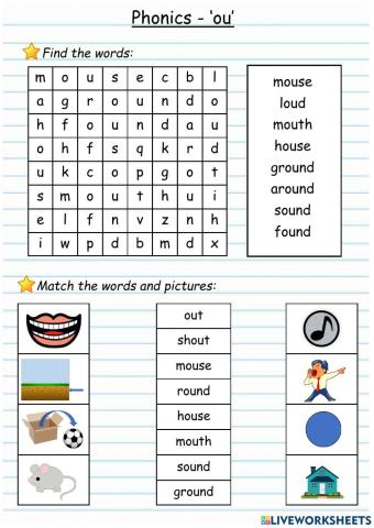 Phonics - ou