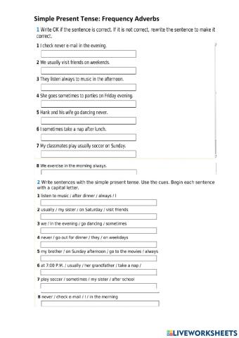 Simple Present & Frequency Adverbs