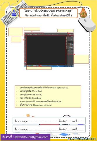 ส่วนประกอบ Photoshop