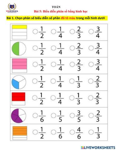 Bài tập phân số