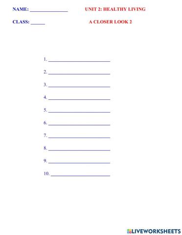 Engish 7 global unit 2 vocabulary a closer look 2