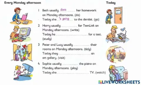 Present simple vs.present continuous