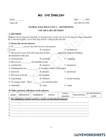 Foreign teacher-S8-Week 13-U4-Vocab Revision (1)