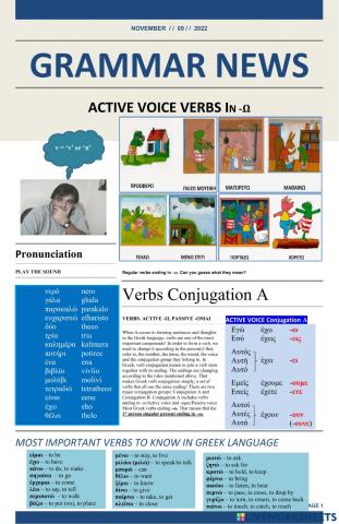 Verbs in -ω