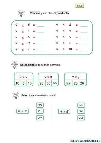 Multiplicación por 4
