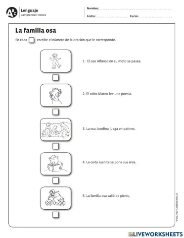 Comprensión lectora 1