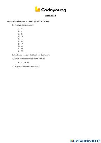Lo2 understanding factors (concept c.w.)