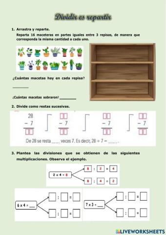 Dividir es repartir