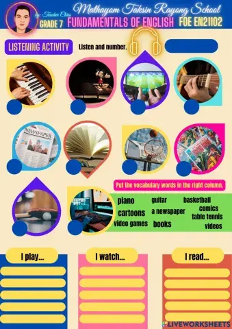 M1T2 Free Time Activities