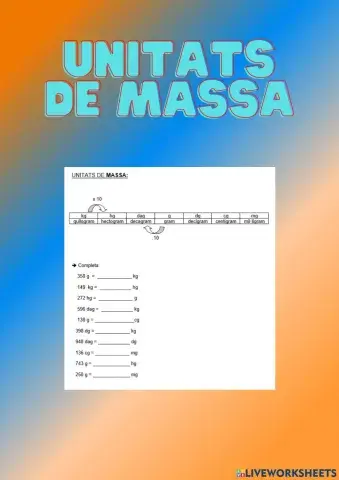 Unitats de massa