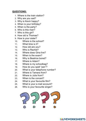 Game: wh- questions!