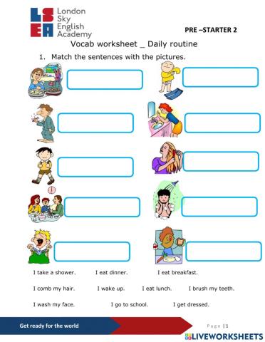 PS2-Review 4-Daily routine