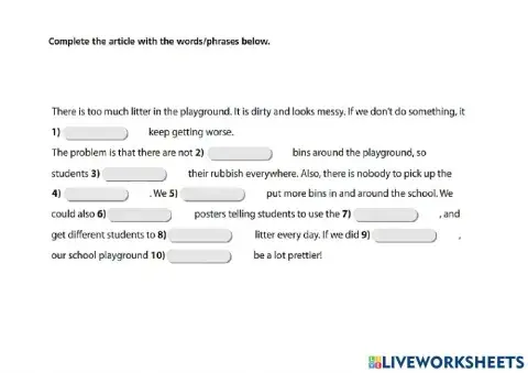 An article providing solutions to a problem