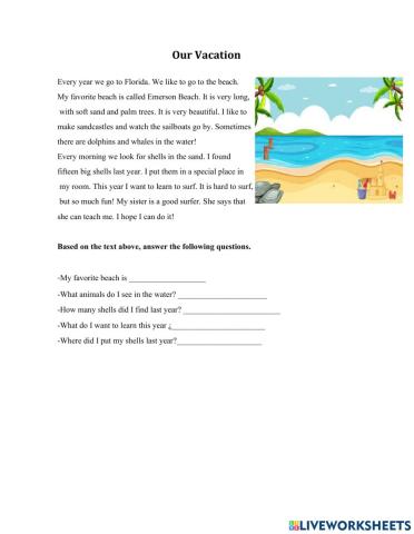 Reading Our Vacation