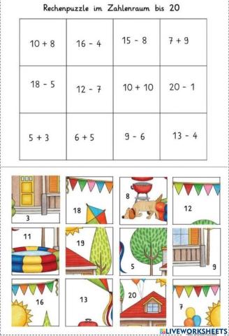 Рахунок в межах 20