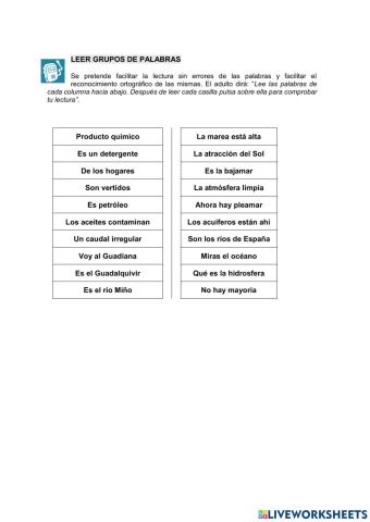 1 lectura grupos de palabras
