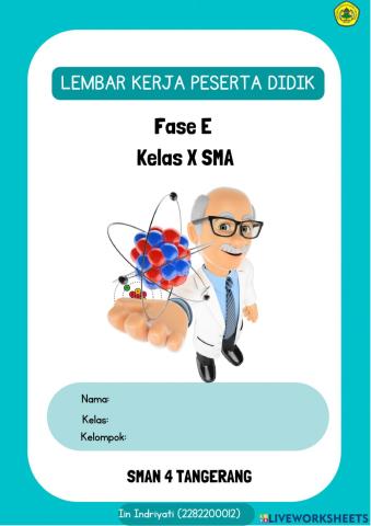 LKPD Perkembangan Teori Atom