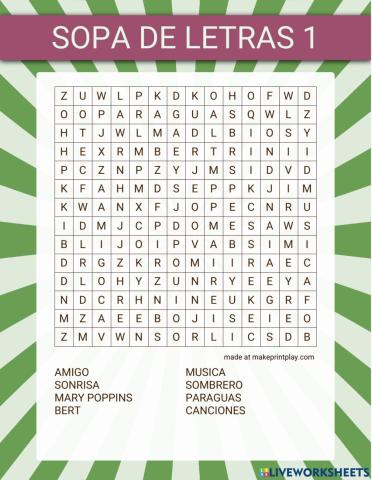 Sopa de letras