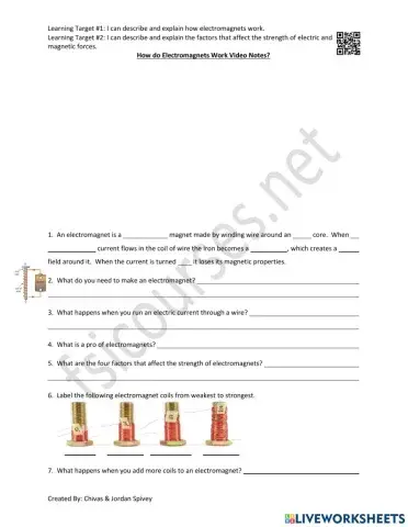 How do Electromagnets Work Video Notes