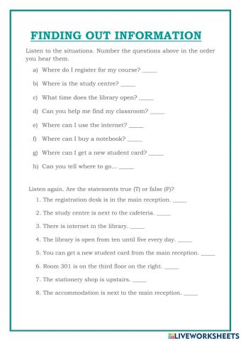 Finding Out Information