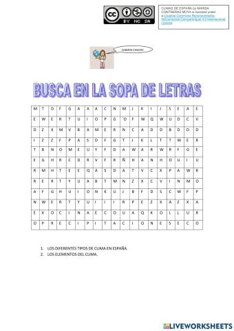 Climas de españa y elementos