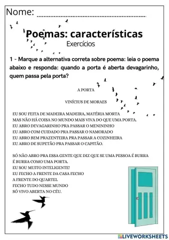 Poemas: características