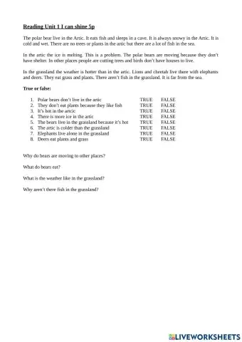 I can Shine Reading unit 1