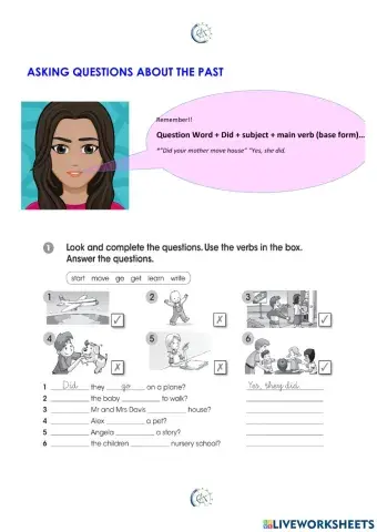 Asking about the past