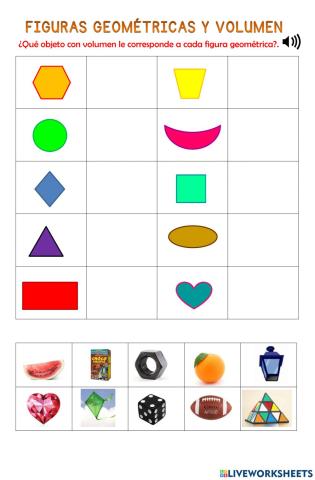 Figuras geométricas y volumen
