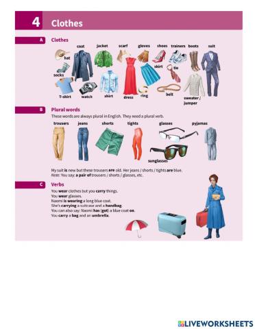 Vocabulary in use- clothes