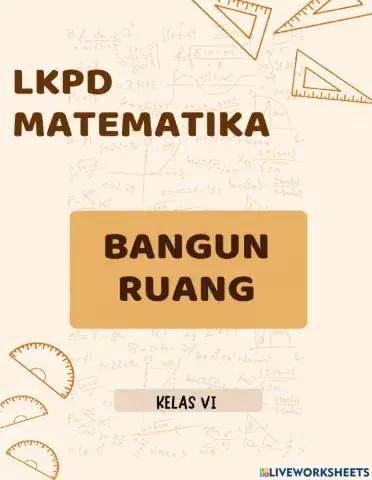 LKPD Matematika kelas VI BANGUN RUANG