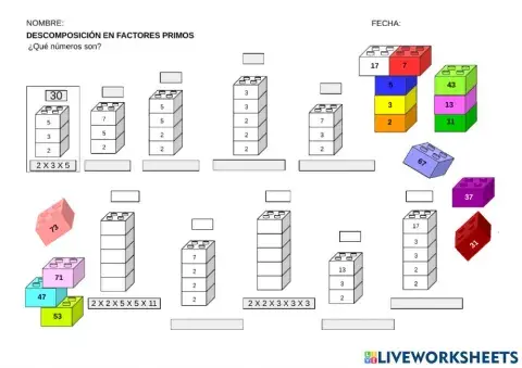 Descomposición factorial lego 1