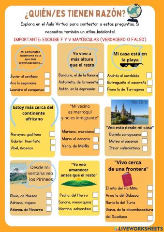 Reto geográfico españa