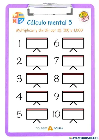 T1 Cálculo Mental 05