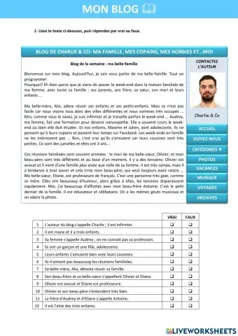 Compréhension Écrite