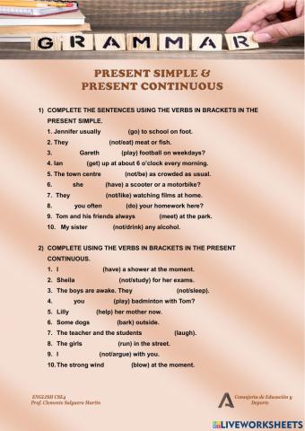 Present Simple vs Present Continuous