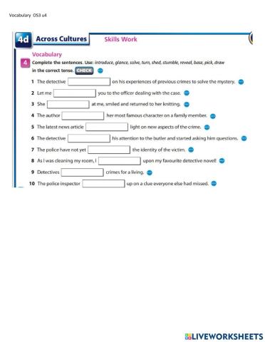 Vocabulary crime ons4