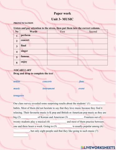 Unit 3. Looking back