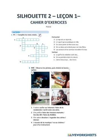 Silhouette 2 - leçon 1