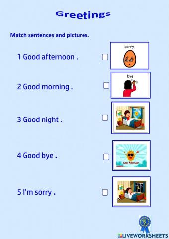 Greetings (Special needs)