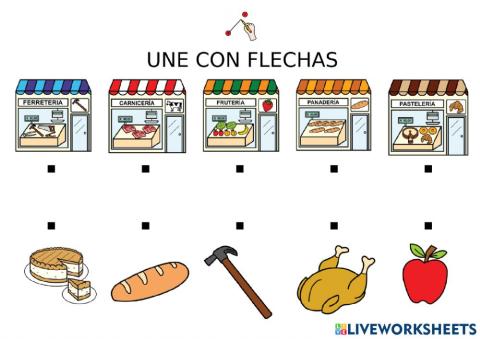 Une cada producto con su comercio