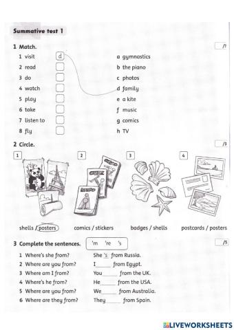 Summative test 1 FF 3