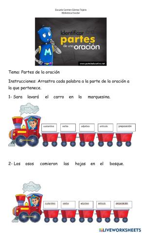 Partes de la oración