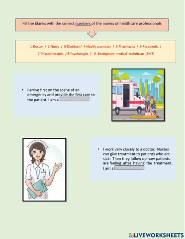 Healthcare professionals