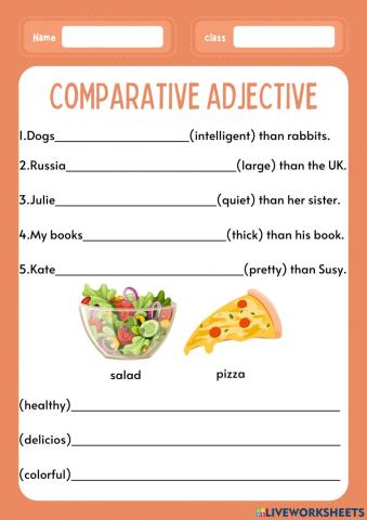 Comparative adjective2